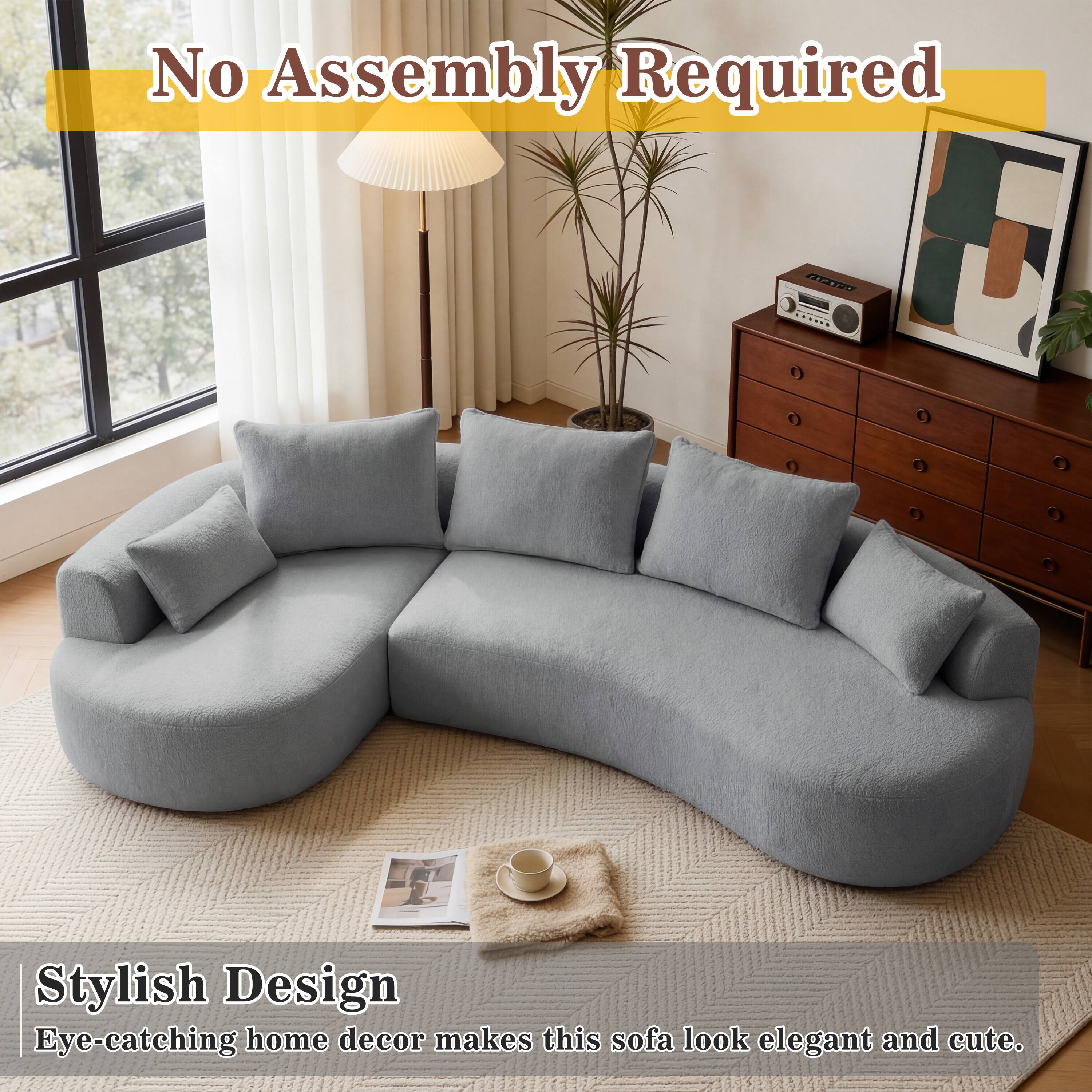 No Assembly Required

Stylish Design
Eye-catching home decor makes this sofa look elegant and cute.