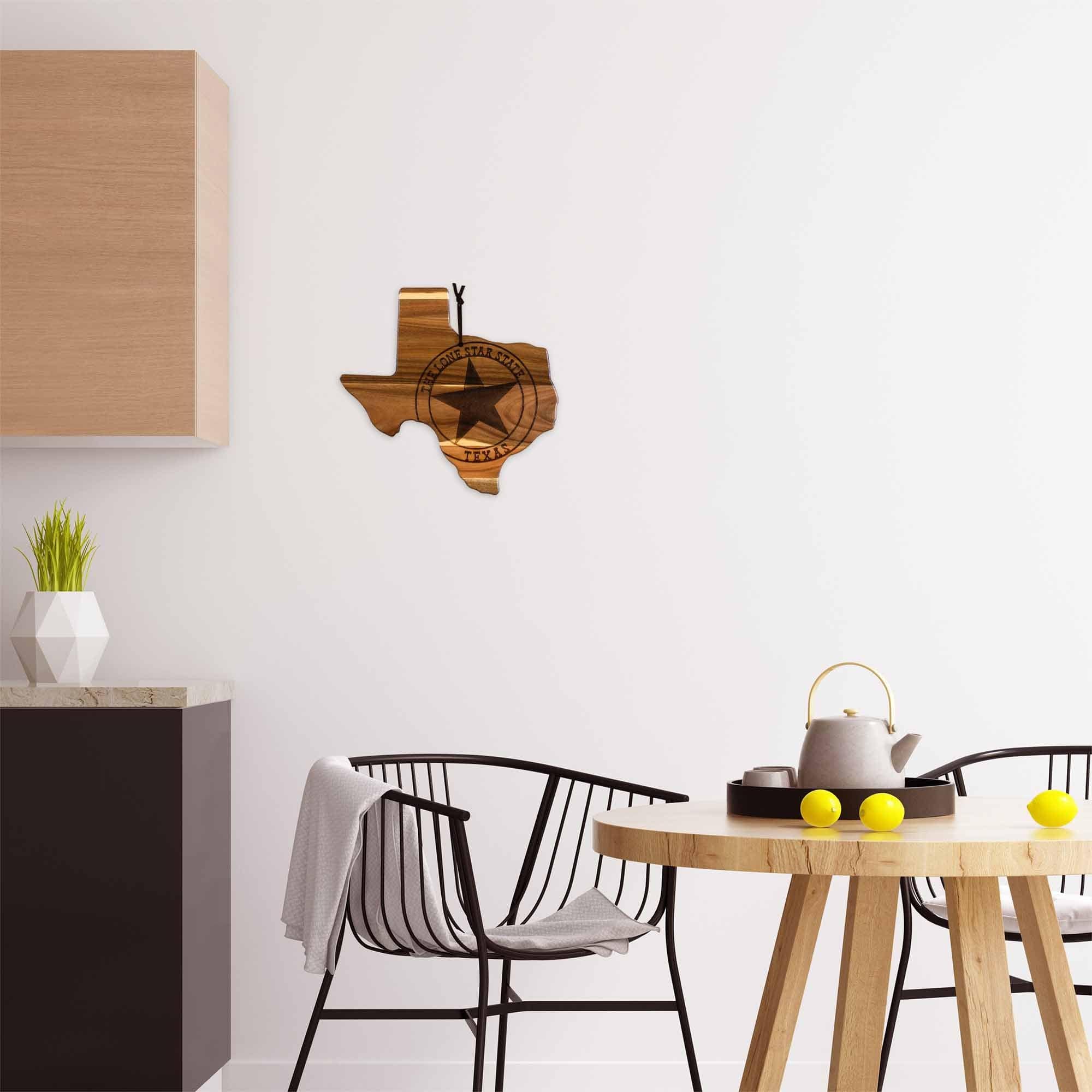 The text on the image reads:

"ONE STAR SCONCE
TARAH TARAH STATE
TEXAS"