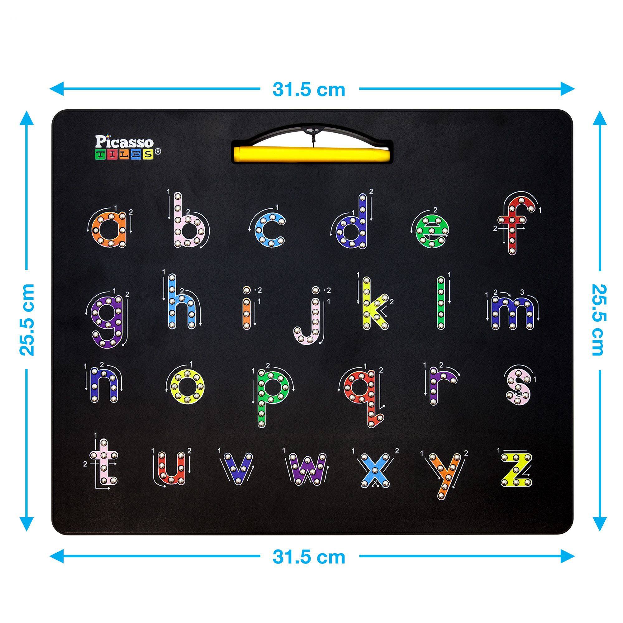 31.5 cm  
Picasso  
25.5 cm  
a b c d e f  
g h i j k l m  
n o p q r s  
t u v w x y z  
25.5 cm  
31.5 cm