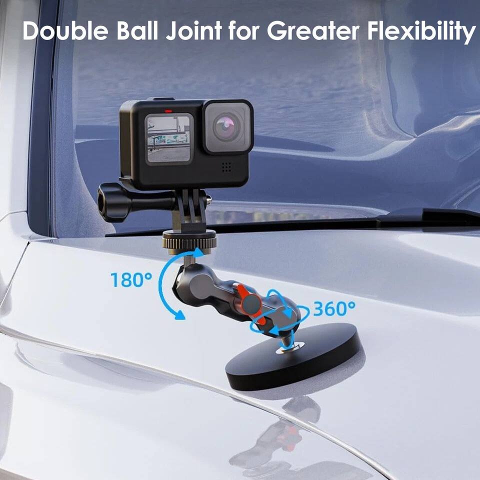 Double Ball Joint for Greater Flexibility

180°

360°