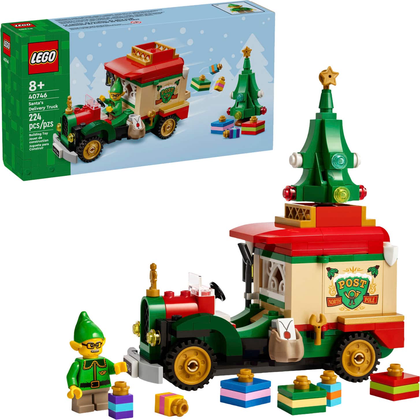 LEGO - Santa’s Delivery Truck Building Toy 40746 - Front_Zoom
