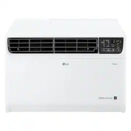 LG - 14,000 BTU DUAL Inverter Smart Wi-Fi Enabled Window Air Conditioner - White
