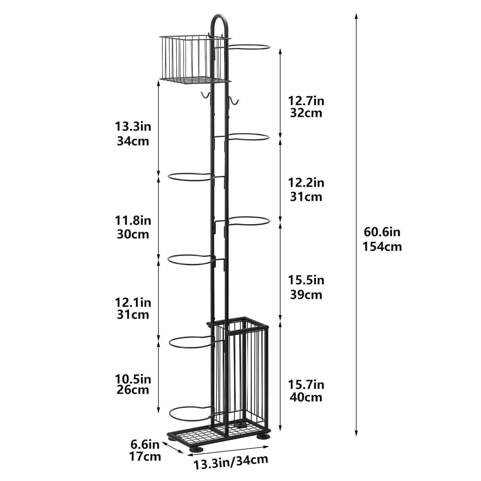 13.3in 34cm  
12.7in 32cm  
12.2in 31cm  
11.8in 30cm  
60.6in 154cm  
12.1in 31cm  
15.5in 39cm  
10.5in 26cm  
15.7in 40cm  
6.6in 17cm  
13.3in/34cm