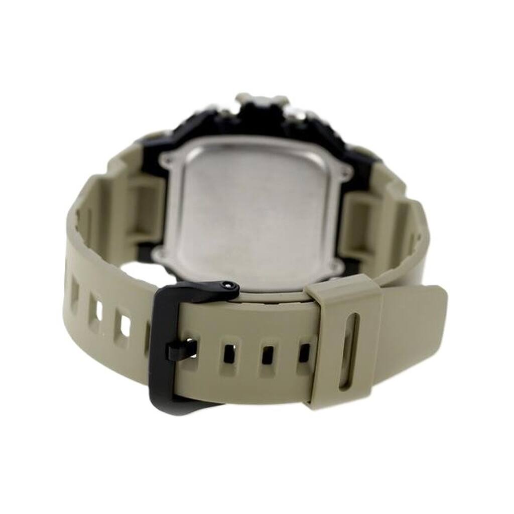 Back. Casio - Illuminator Digital Graph Moon Phase Resin Strap Quartz WS-1700H-5AV 100M Men's Watch - beige.