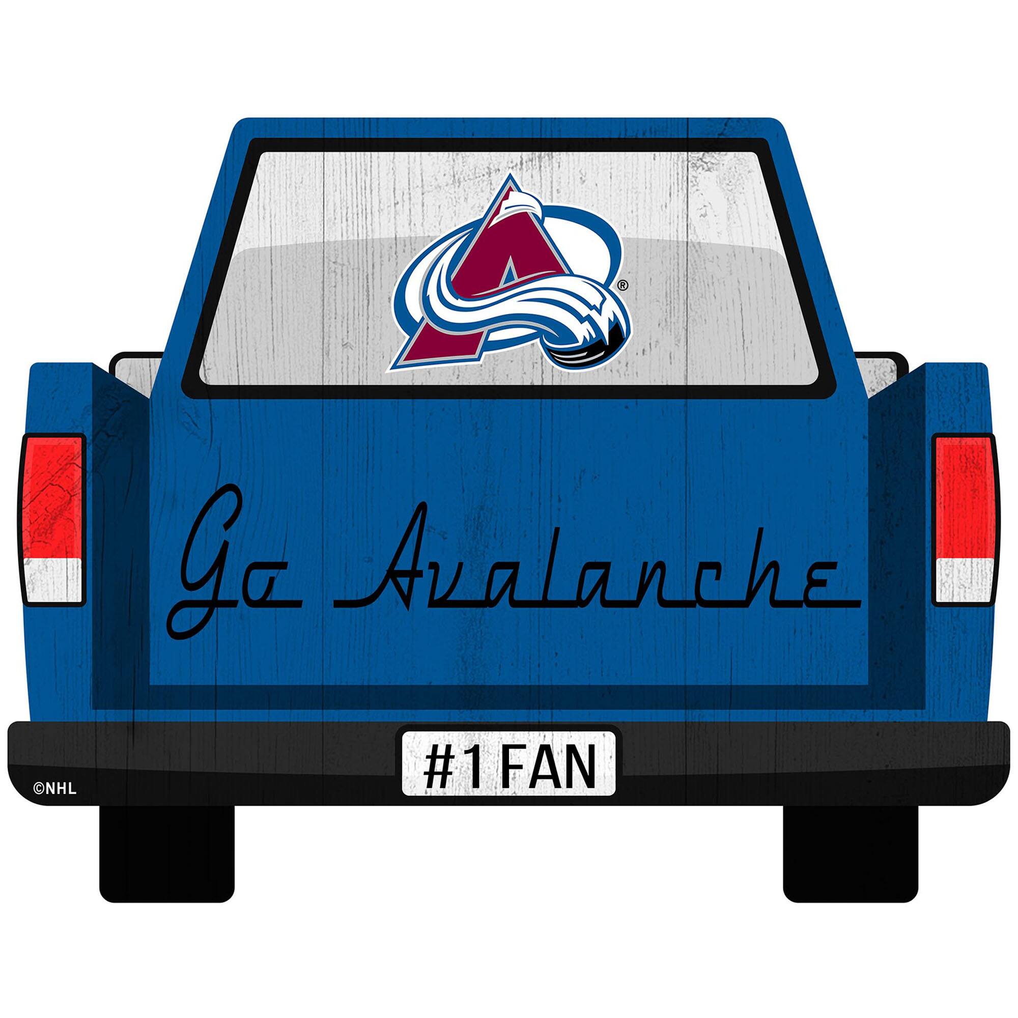 Colorado Avalanche 12'' x 12'' Truck Back D-cor