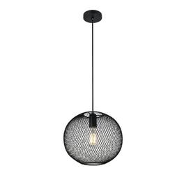 Living District - Keller 1 Light Pendant - Black