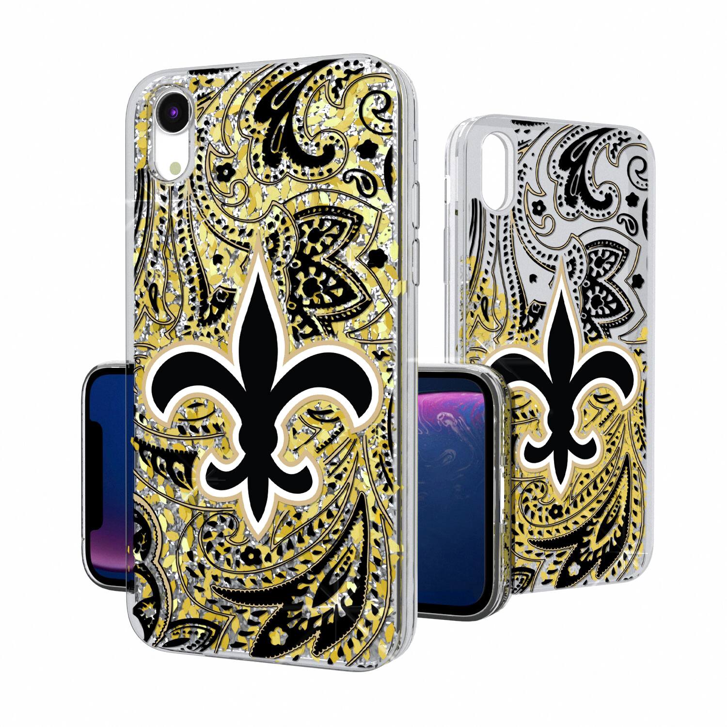 Keyscaper - NFL - New Orleans Saints iPhone Paisley Design Glitter Case - 14 - Multicolor price history on PriceWatchPro