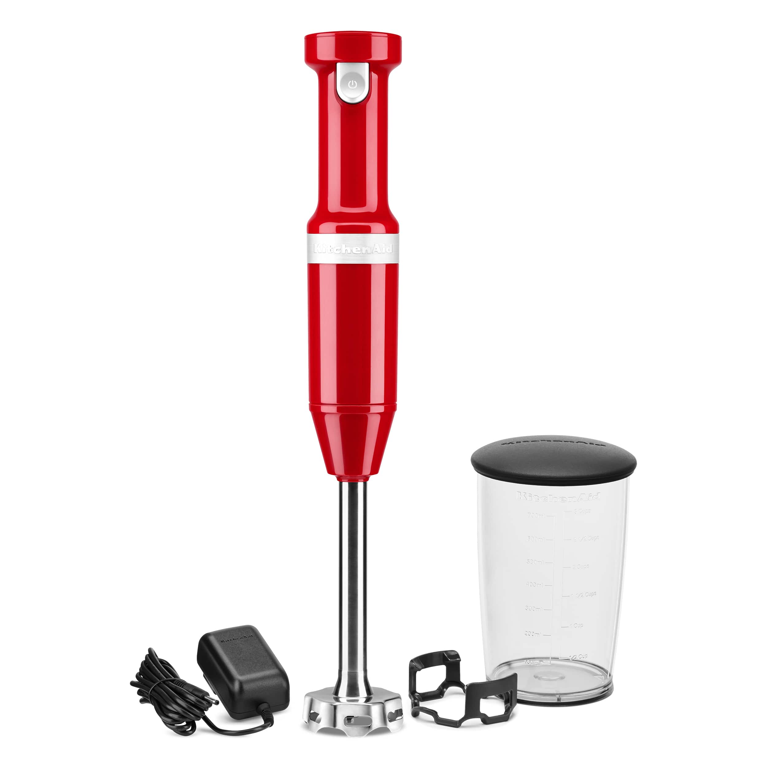 Angle Zoom. KitchenAid - Cordless Variable Speed Hand Blender - Empire Red.