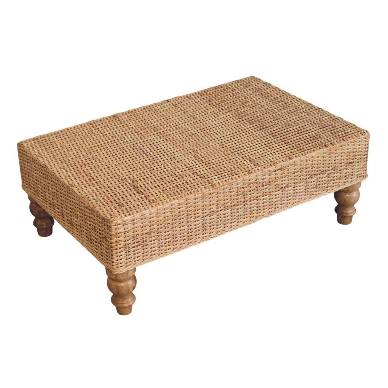 Alt View 1. Artisan Furniture - Artisan Furniture Solid Wood Regency Woven Coffee Table - Brown.