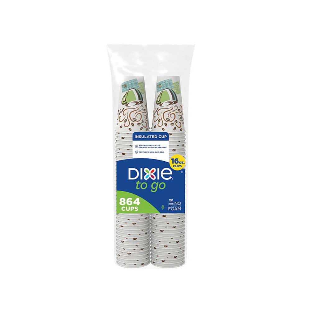 Georgia-Pacific - Dixie To Go 16 Oz. Insulated Paper Coffee Cups (864 Cups/Case) - Black price history on PriceWatchPro