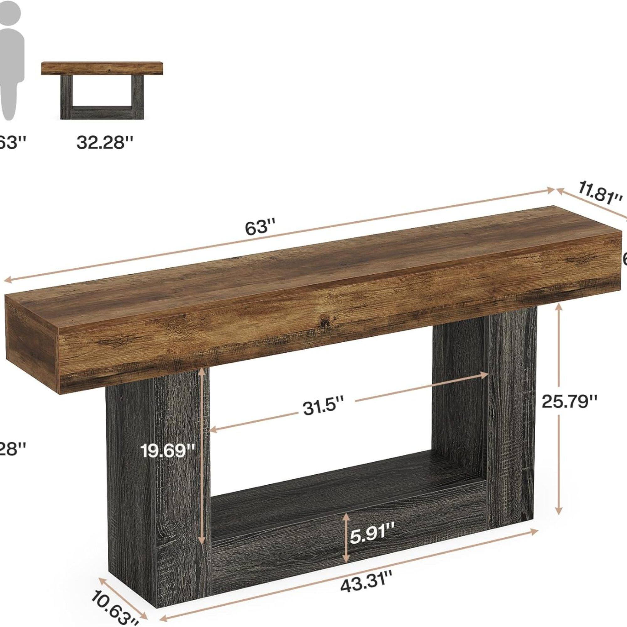 Sure, here is the corrected and grouped text from the image:

- **Length:** 63"
- **Width:** 32.28"
- **Height:** 28"
- **Depth:** 19.69"
- **Shelf Depth:** 11.81"
- **Shelf Height:** 10.63"
- **Shelf Width:** 25.79"
- **Shelf Depth:** 5.91"
- **Shelf Width:** 43.31"
- **Shelf Height:** 31.5"