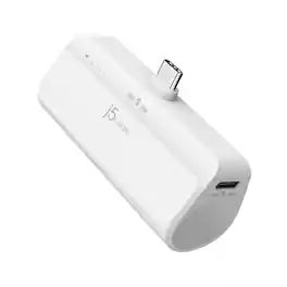 j5create - USB-C Pocket Power Bank - Pure White