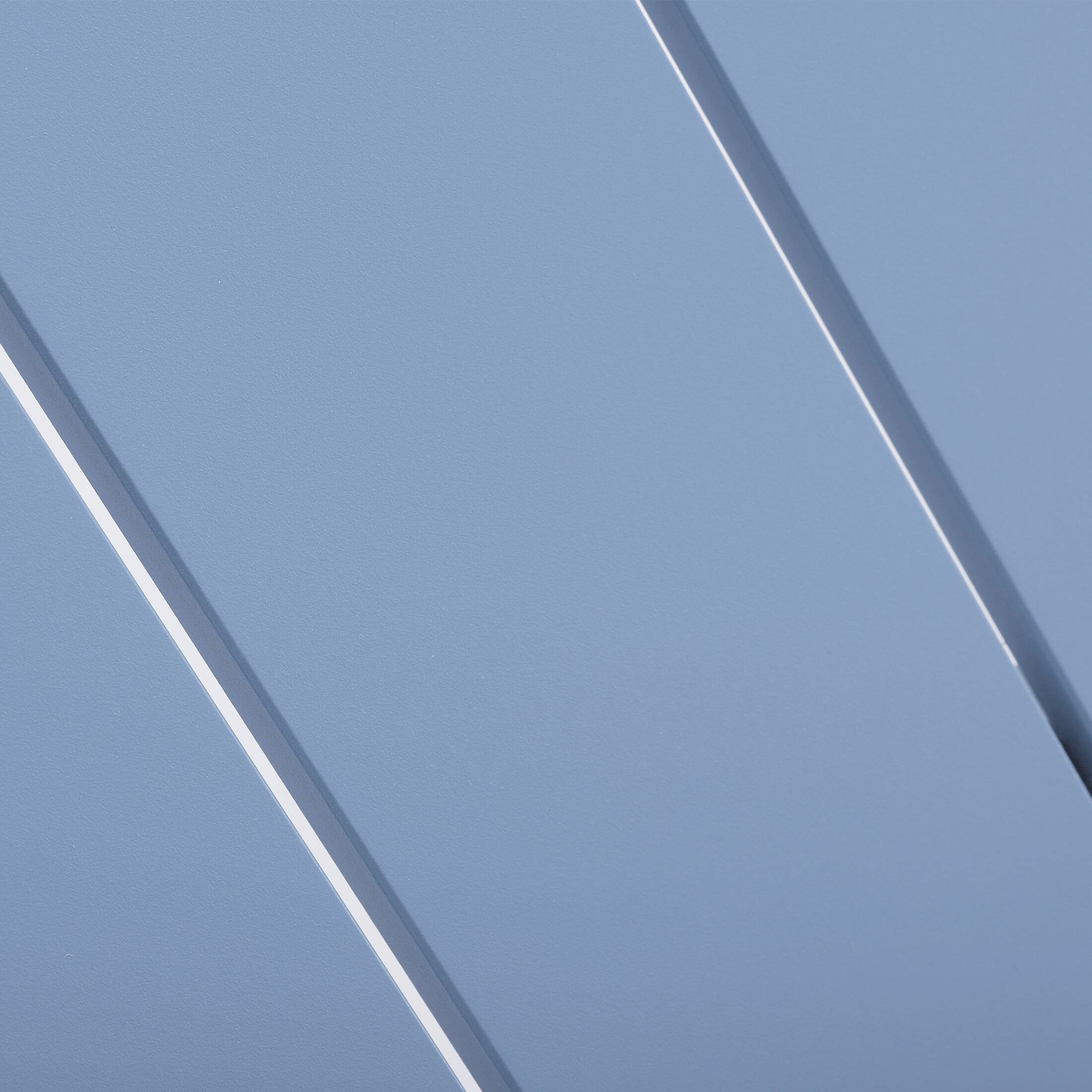 Alt View 4. WestinTrends - WestinTrends Playa 59" Iron Metal Outdoor Rectangular Patio Dining Table For 6 - French Blue.