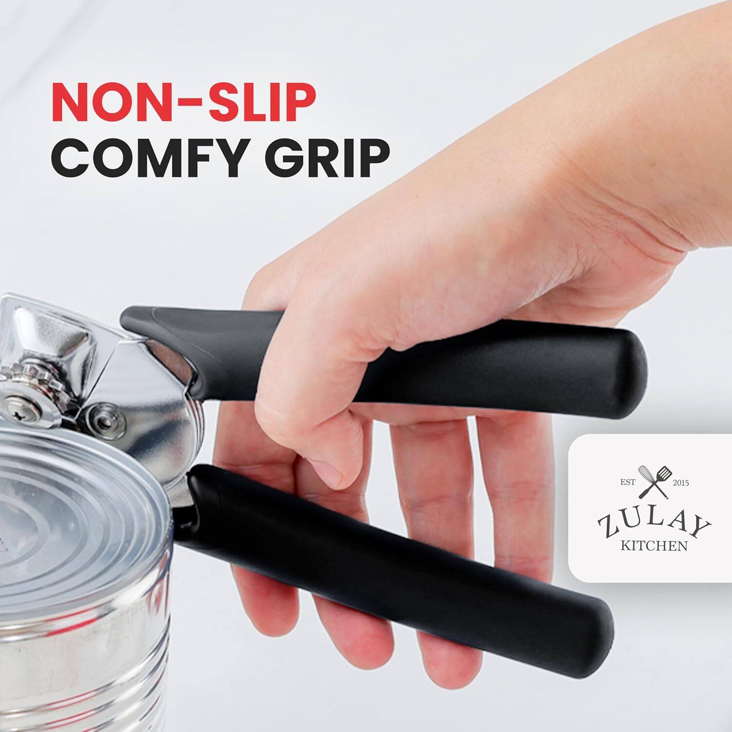 Alt View 1. Zulay Kitchen - Zulay Kitchen Heavy Duty Stainless Steel Manual Can Opener - Black.