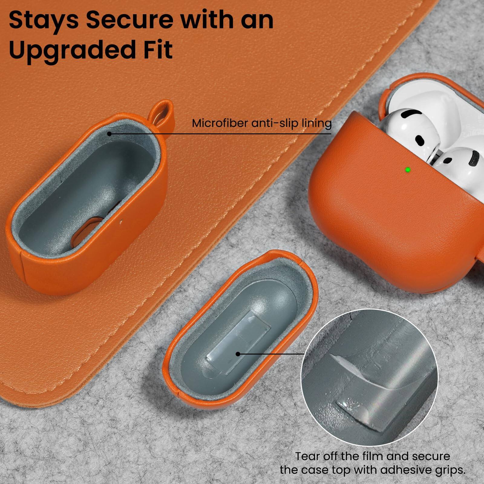 Stays Secure with an Upgraded Fit

Microfiber anti-slip lining

Tear off the film and secure the case top with adhesive grips.