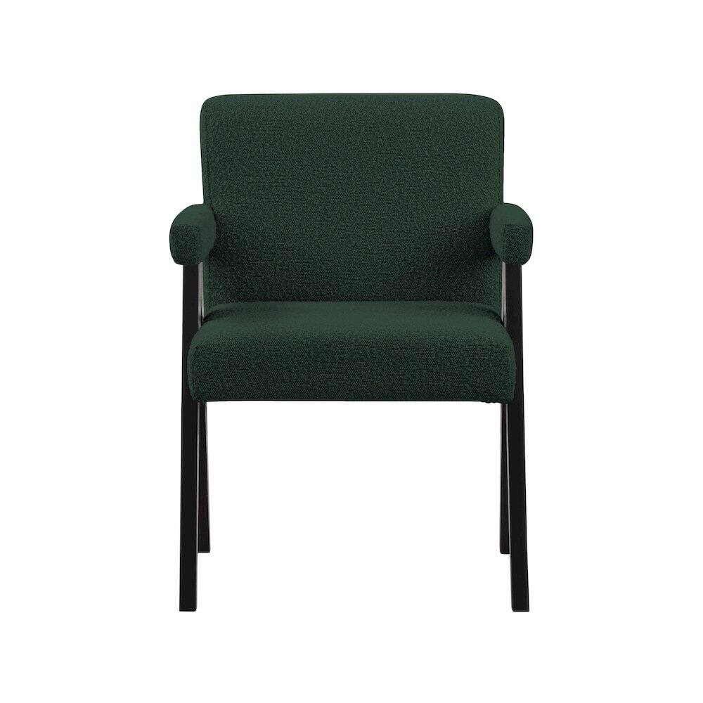 Alt View 2. Meridian Furniture - Woodloch Green Boucle Fabric Accent Chair - Green.