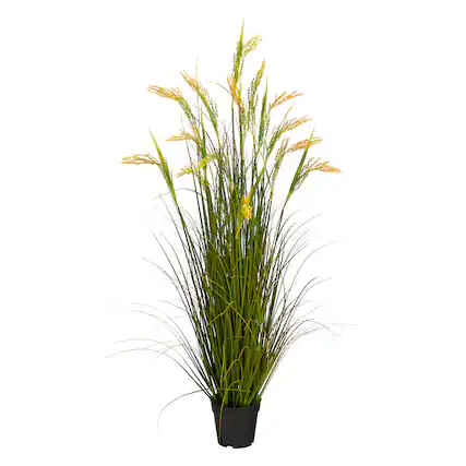 Front. BreeBe - 3.5' Wheat Grain Artificial Plant - Green.