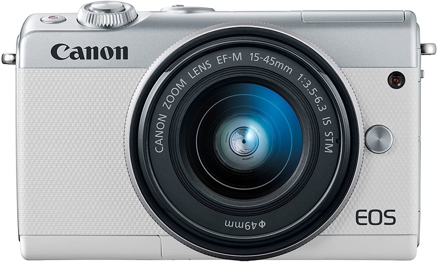 Canon EOS M100 Mirrorless Digital Camera White with 15 45mm Lens