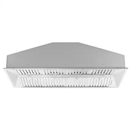 Front. Forno Appliances - Altilia 60" Built-In Range Hood with LED Lighting - Stainless steel.