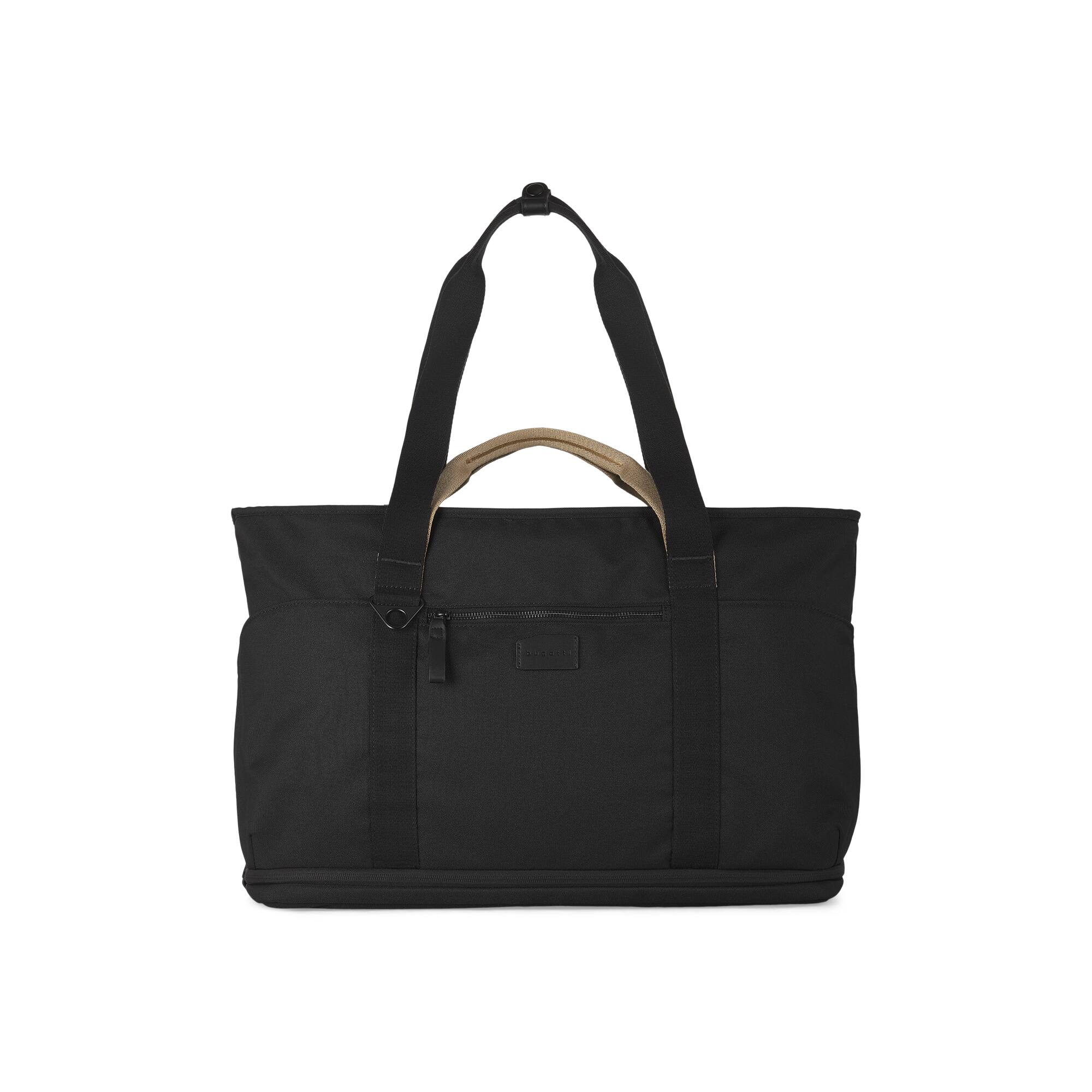 Front. Bugatti - Vacilando Travel Tote Bag - BLACK.