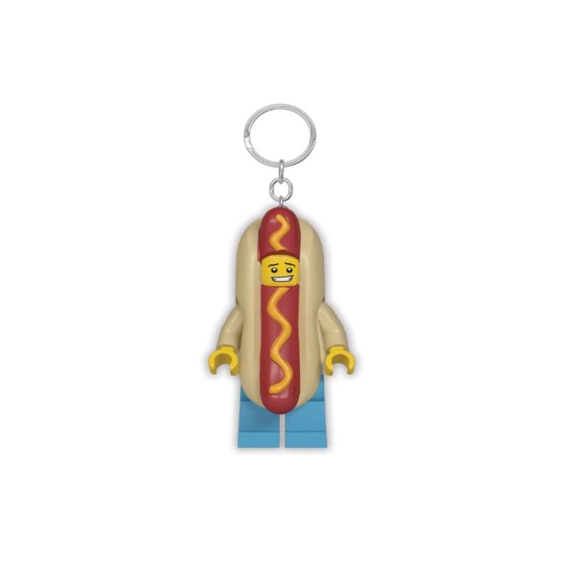 Alt View 2. LEGO - Classic Plastic Multicolored Hotdog Keychain Light.