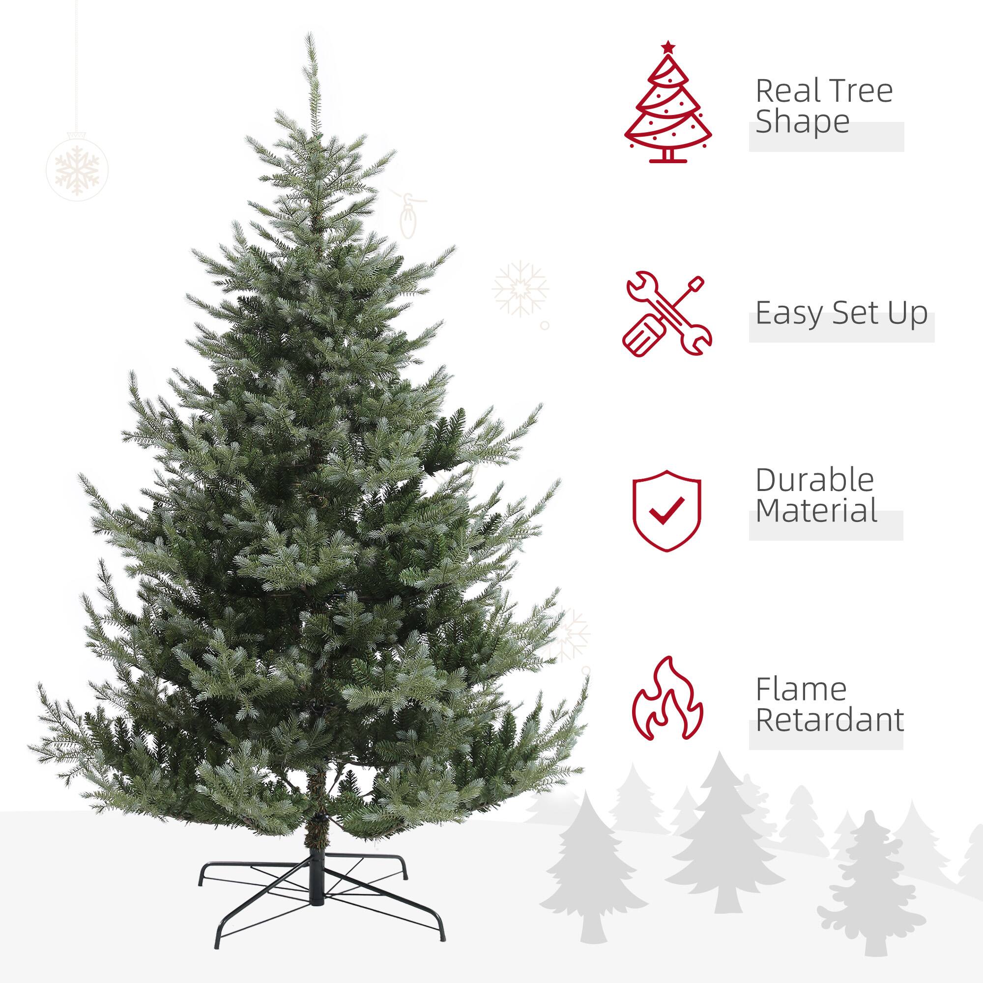 Real Tree Shape  
Easy Set Up  
Durable Material  
Flame Retardant