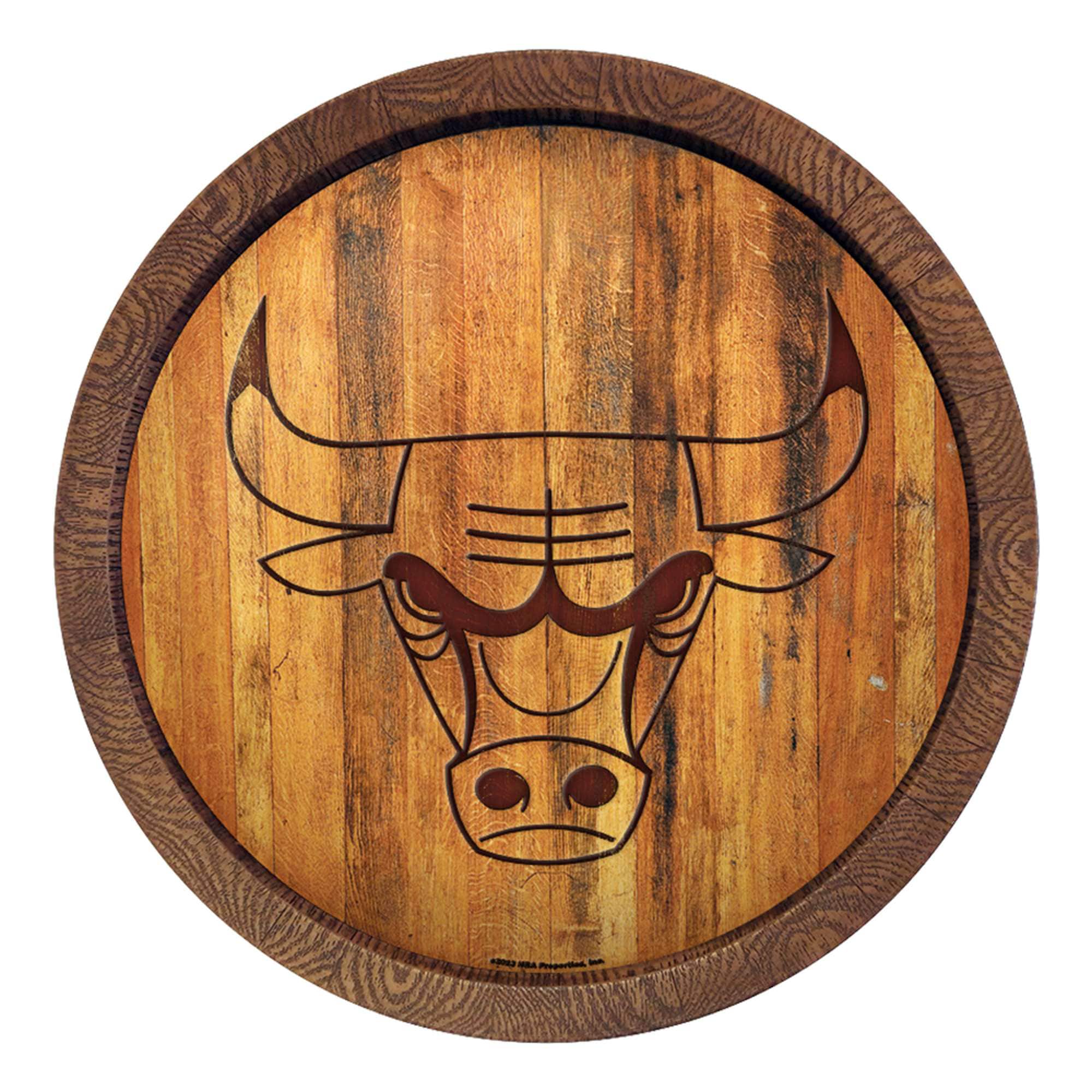 Chicago Bulls 20.25'' Faux Barrel Top Sign