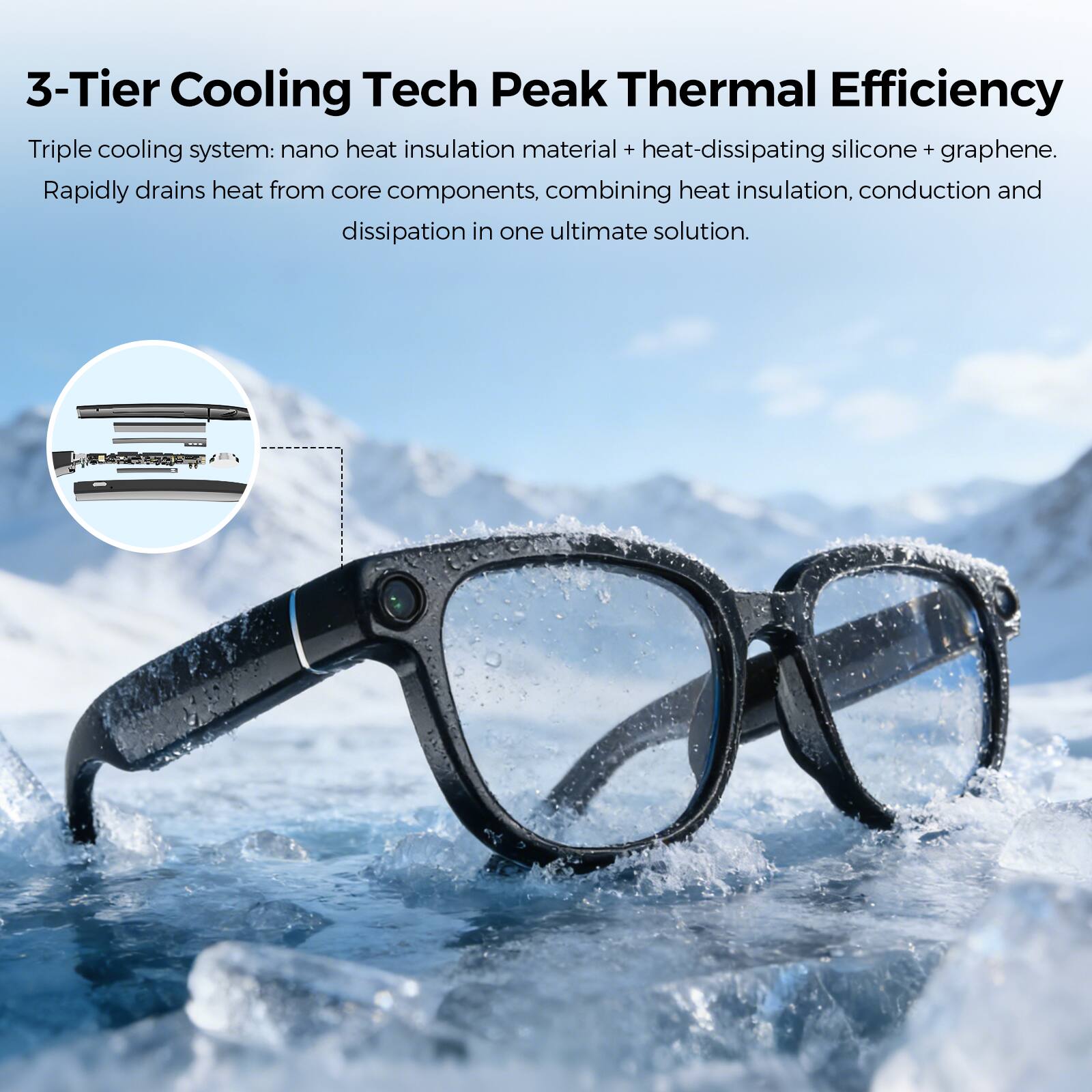 3-Tier Cooling Tech Peak Thermal Efficiency

Triple cooling system: nano heat insulation material + heat-dissipating silicone + graphene. Rapidly drains heat from core components, combining heat insulation, conduction and dissipation in one ultimate solution.