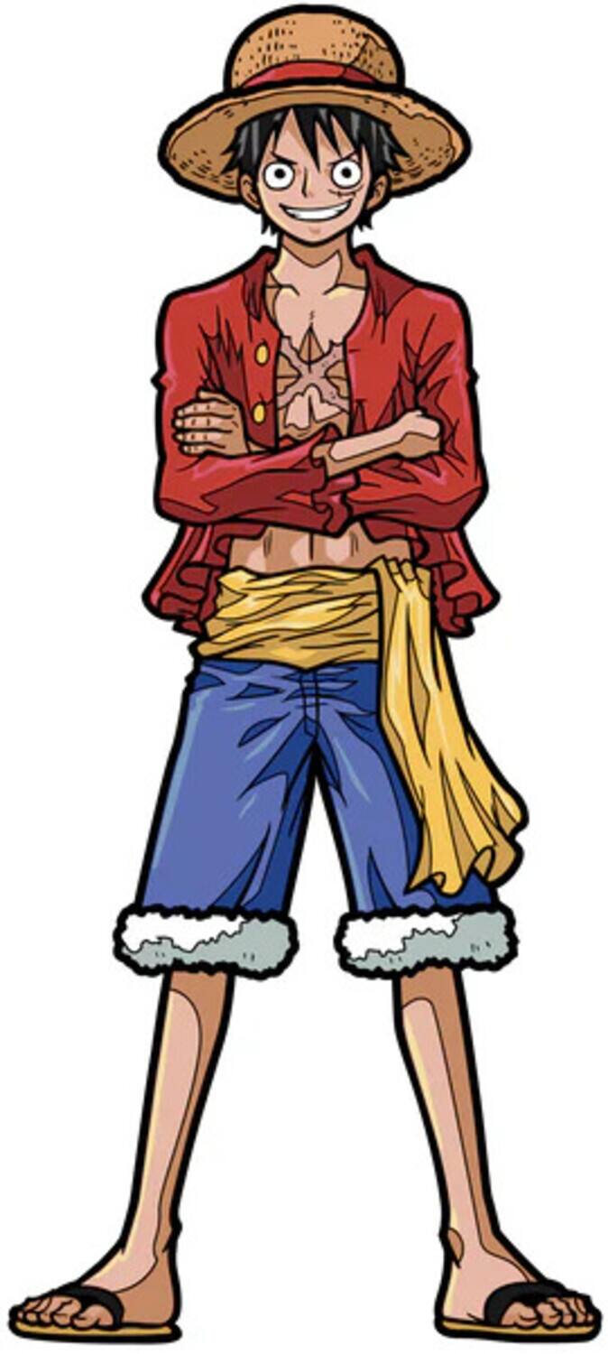 Alt View 1. PopMarket - FiGPiN - One Piece - Monkey D. Luffy Enamel Pin (1007)   - Collectibles - Multicolor.