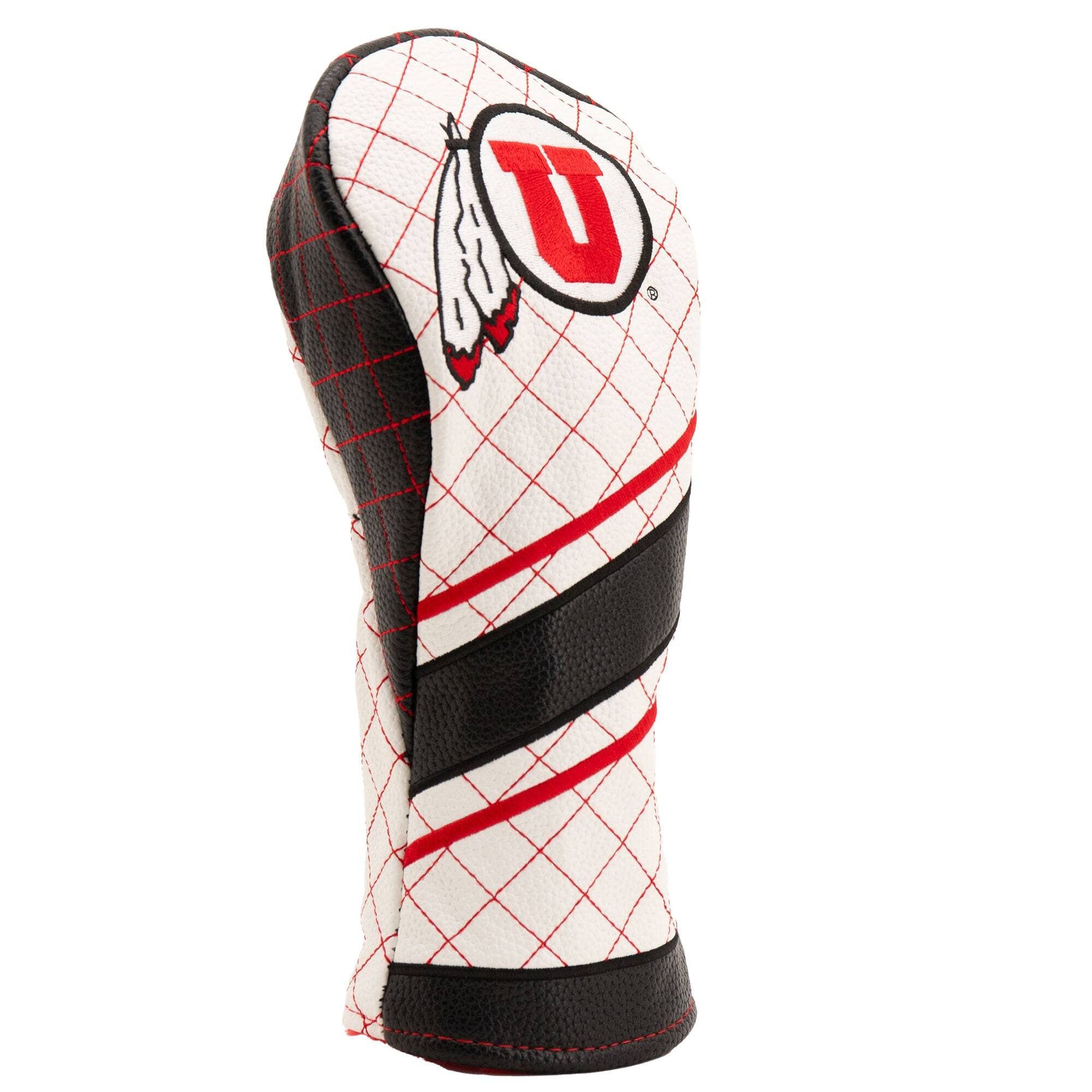 Alt View 2. Team Golf - Utah Utes Striped Quilted Fairway Headcover - Multicolor.