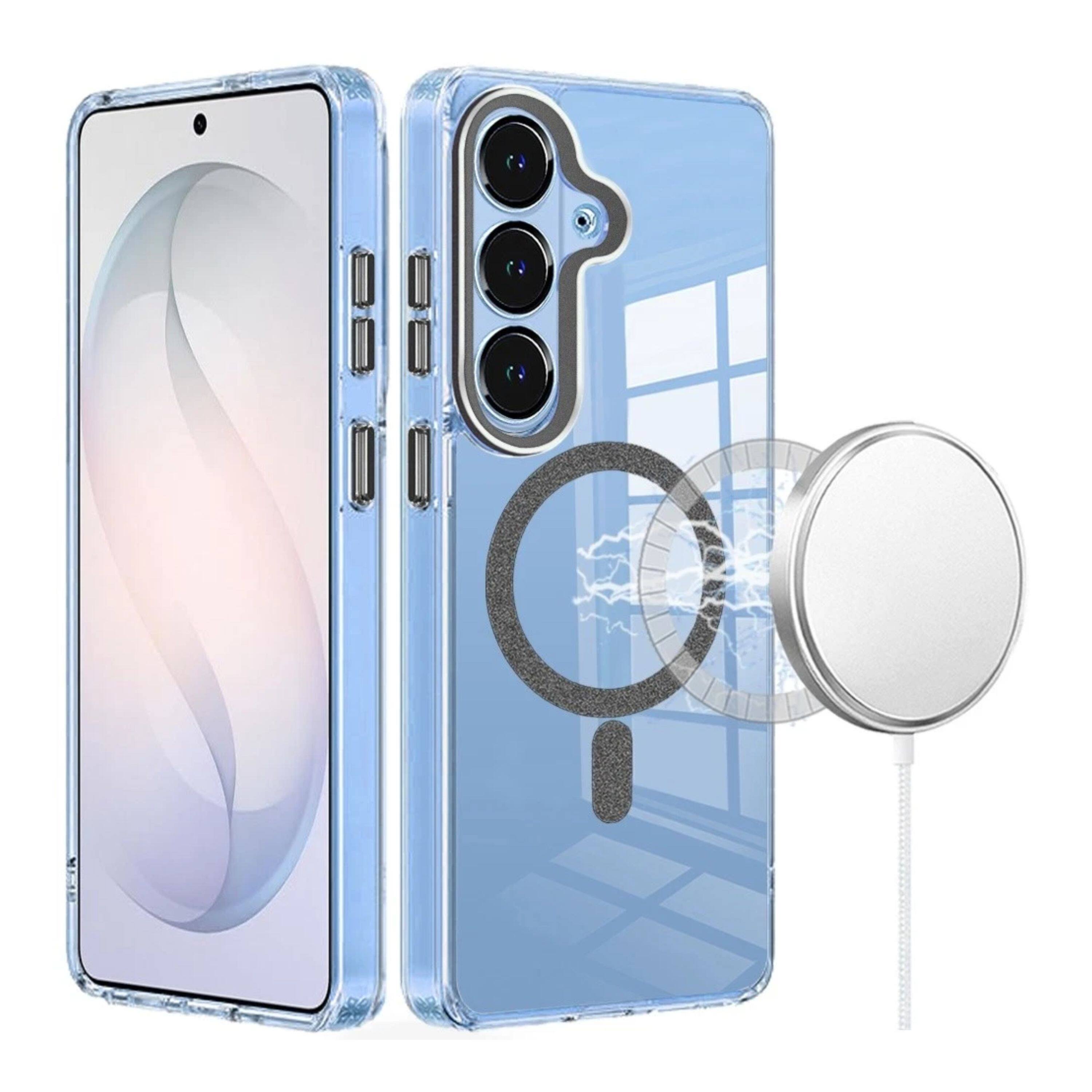 Kitcheniva - Magnetic Circle Matching Color Trim Phone Case With Tempered Glass For Samsung S26 - Clear price history on PriceWatchPro