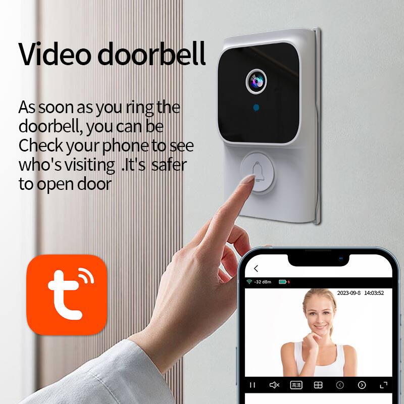 Video doorbell

As soon as you ring the doorbell, you can be  
Check your phone to see who's visiting.  
It's safer to open the door

-32 dBm  
2023-09-8 14:03:52