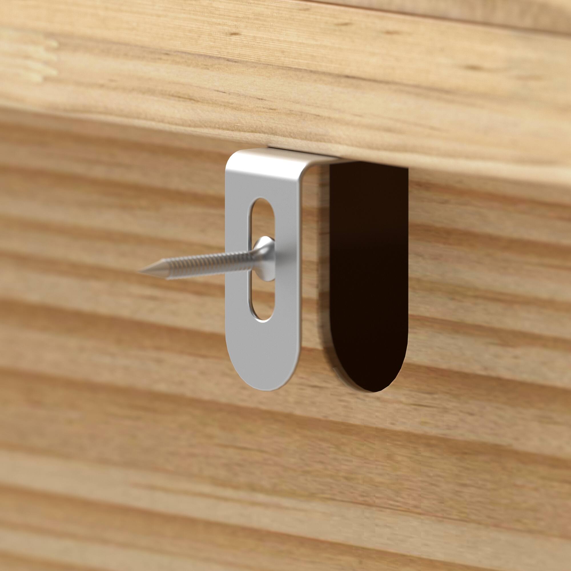 Back. Homsee - Solid Wood Baby Changing Table Dresser with Anti-Tip Kit, 90% Wood Construction and Smooth Drawers - Wooden.