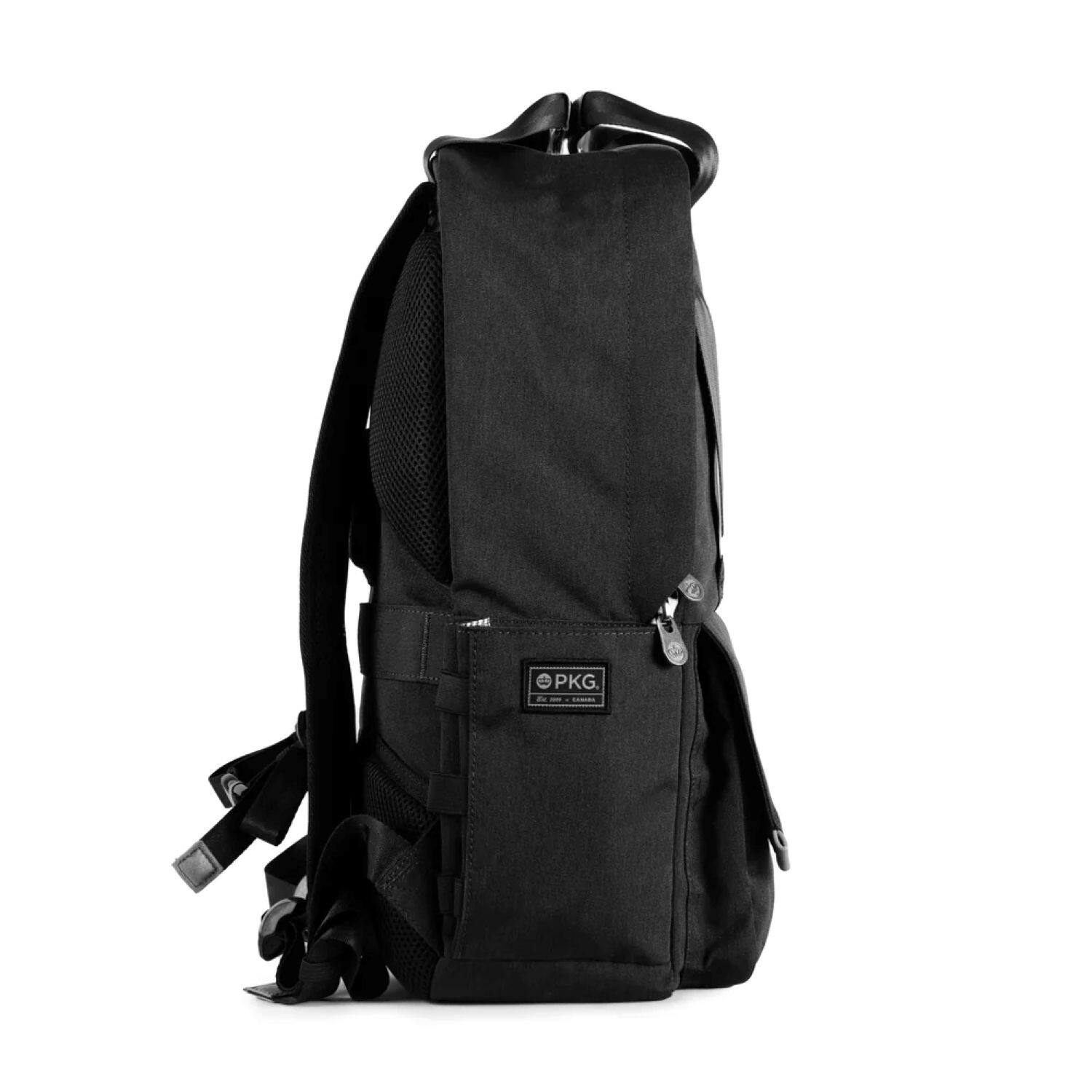 Alt View 2. PKG - Rosseau Mini Tote Backpack - Black.