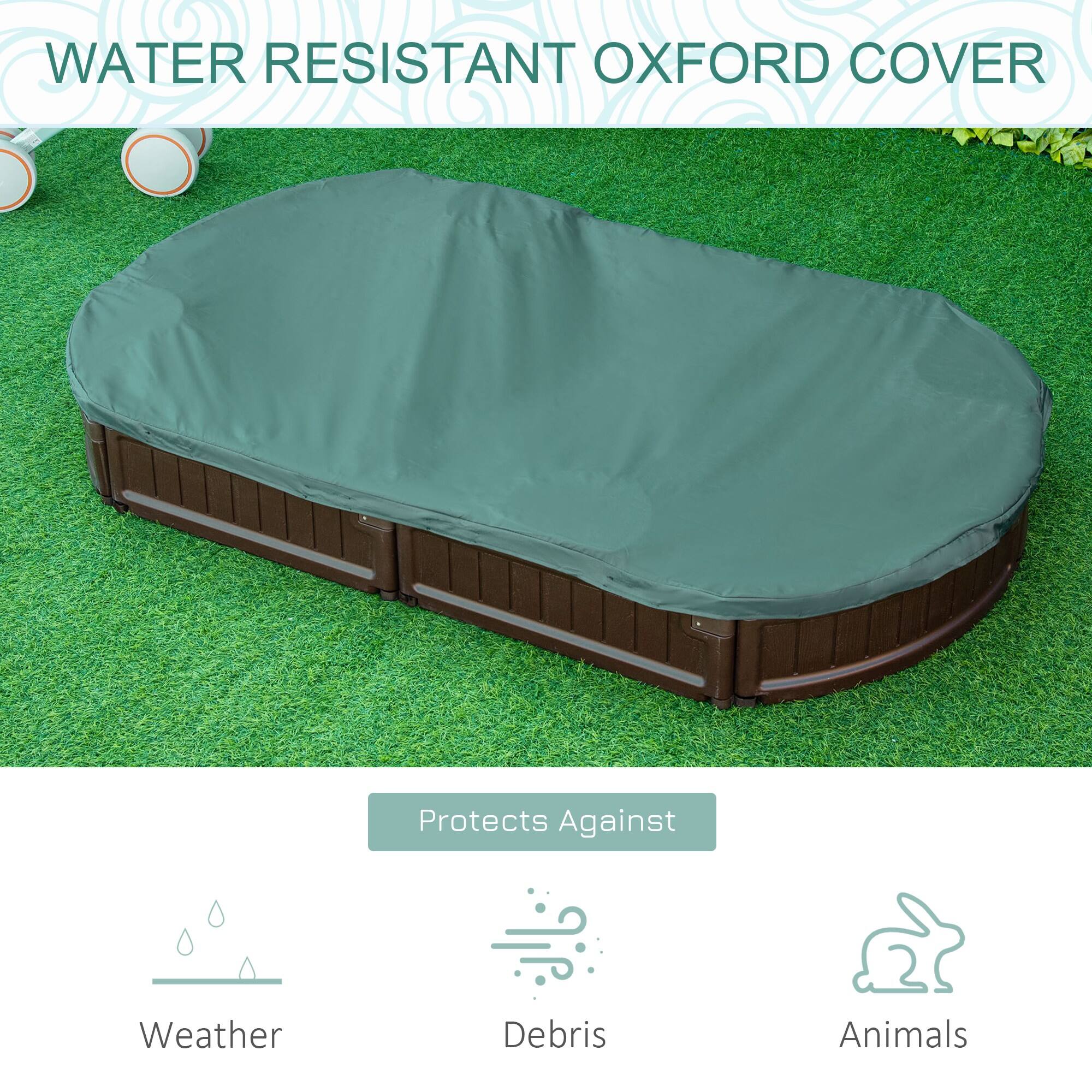 WATER RESISTANT OXFORD COVER

Protects Against

Weather  
Debris  
Animals