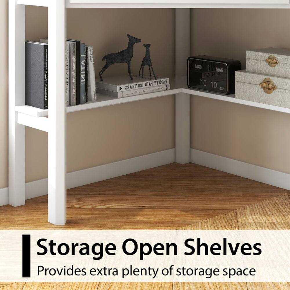 Storage Open Shelves  
Provides extra plenty of storage space