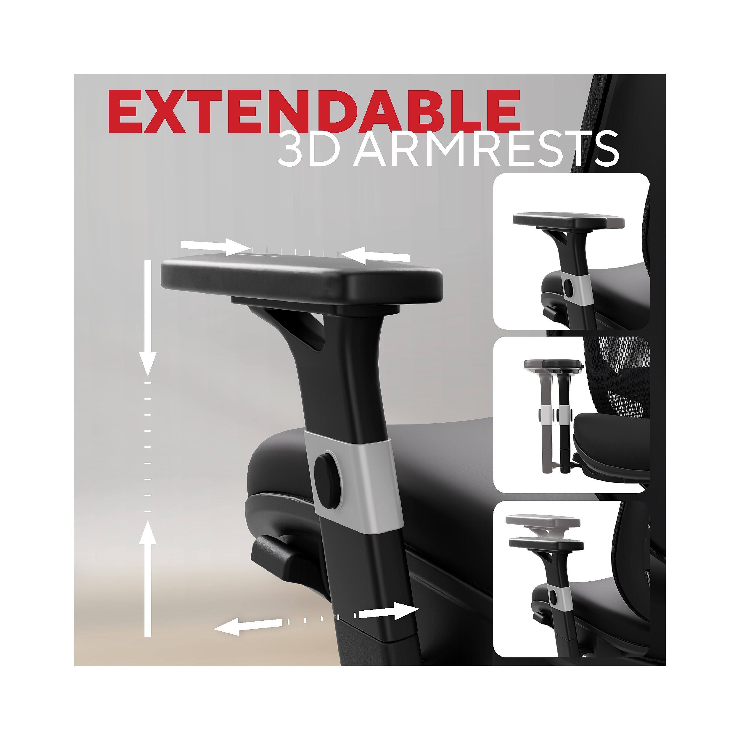 EXTENDABLE 3D ARMRESTS