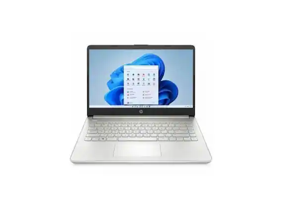 Front. HP - HP 14-d3000 Touchscreen Notebook - Intel Celeron N4500 - 4 GB - Honey Lavender - Windows 11 Home - Honey Lavender.
