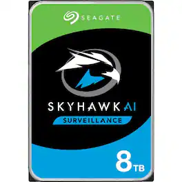 Seagate - SkyHawk AI ST8000VE001 8 TB Hard Drive - 3.5" Internal - SATA (SATA/600) - Network Video Recorder Device