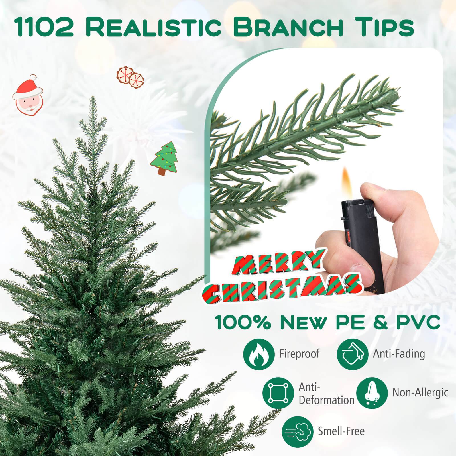 1102 REALISTIC BRANCH TIPS

MERRY CHRISTMAS

100% NEW PE & PVC

- Fireproof
- Anti-Fading
- Anti-Deformation
- Non-Allergic
- Smell-Free