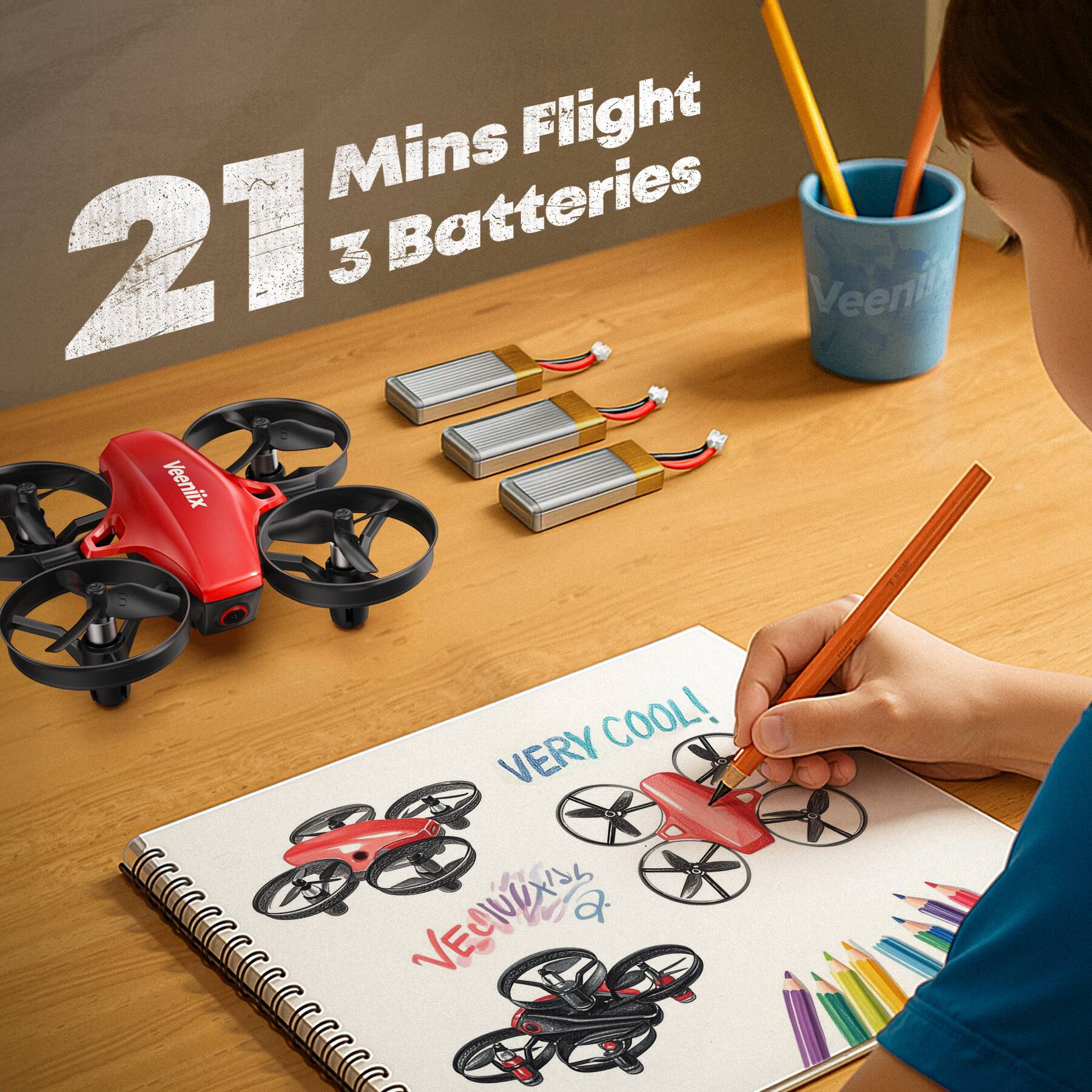 21 Mins Flight 3 Batteries  
Veenix  
VERY COOL!