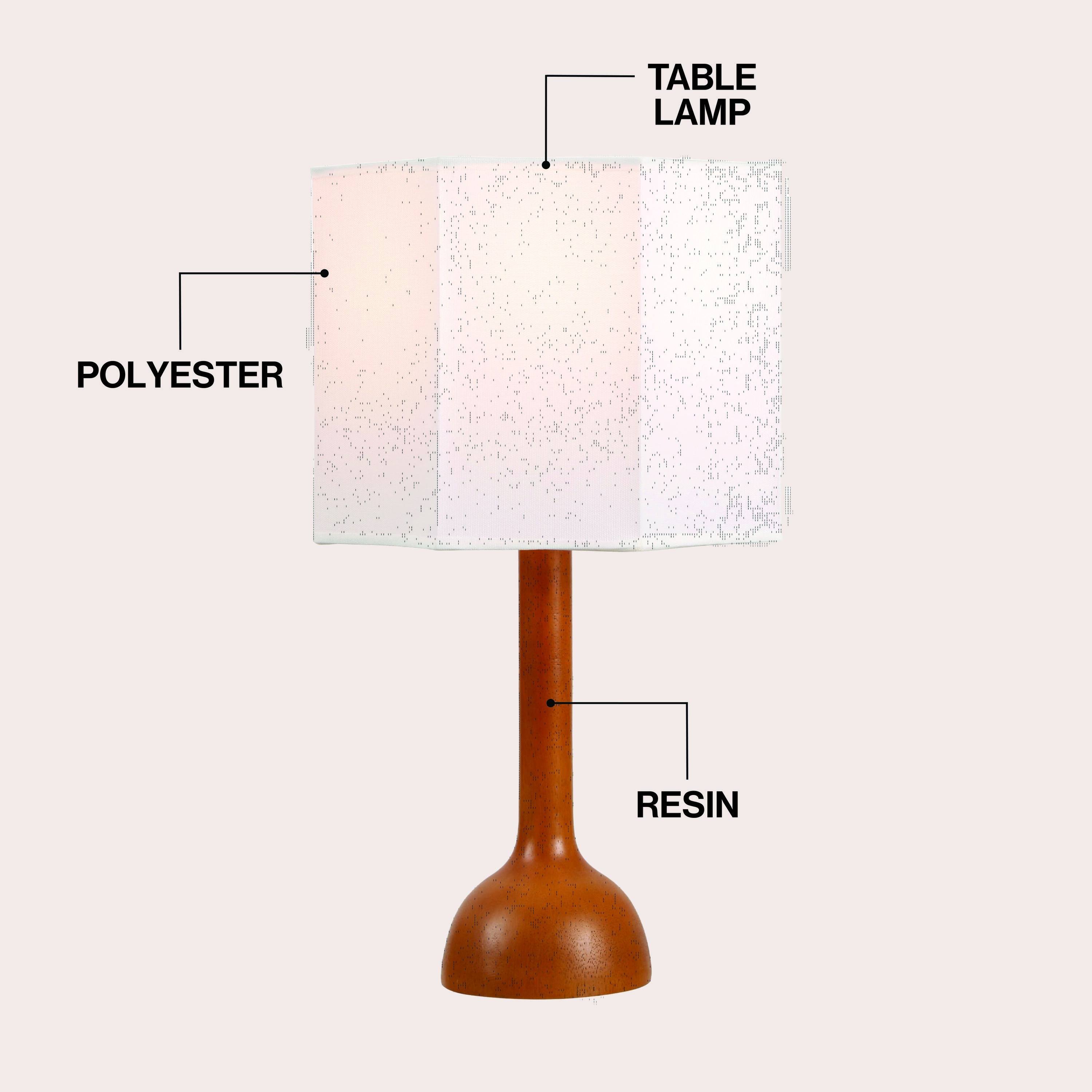 TABLE LAMP  
POLYESTER  
RESIN