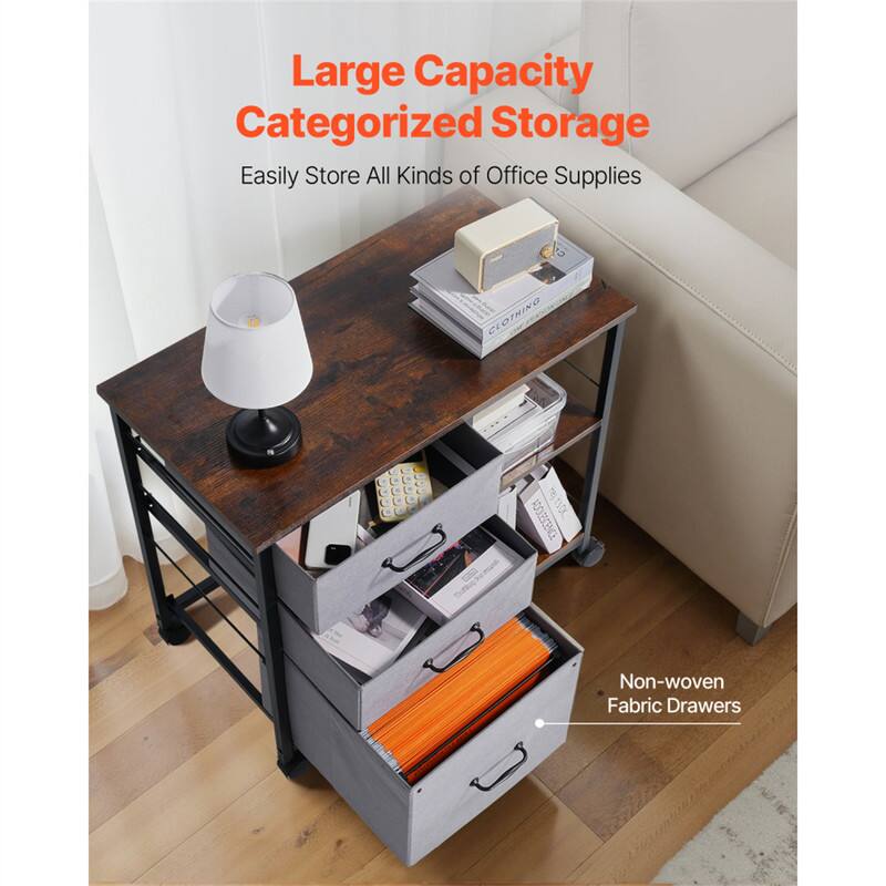 Large Capacity Categorized Storage  
Easily Store All Kinds of Office Supplies  

Non-woven Fabric Drawers