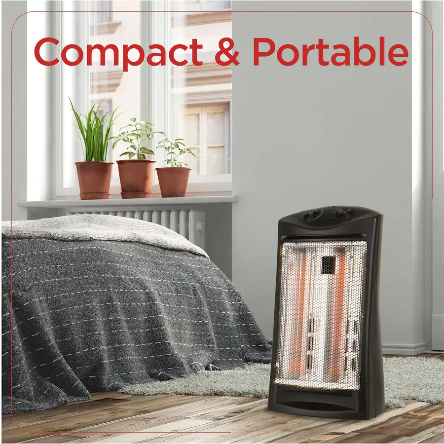Black+Decker Infrared Quartz Tower Heater, 1500W Personal Space Heater ...