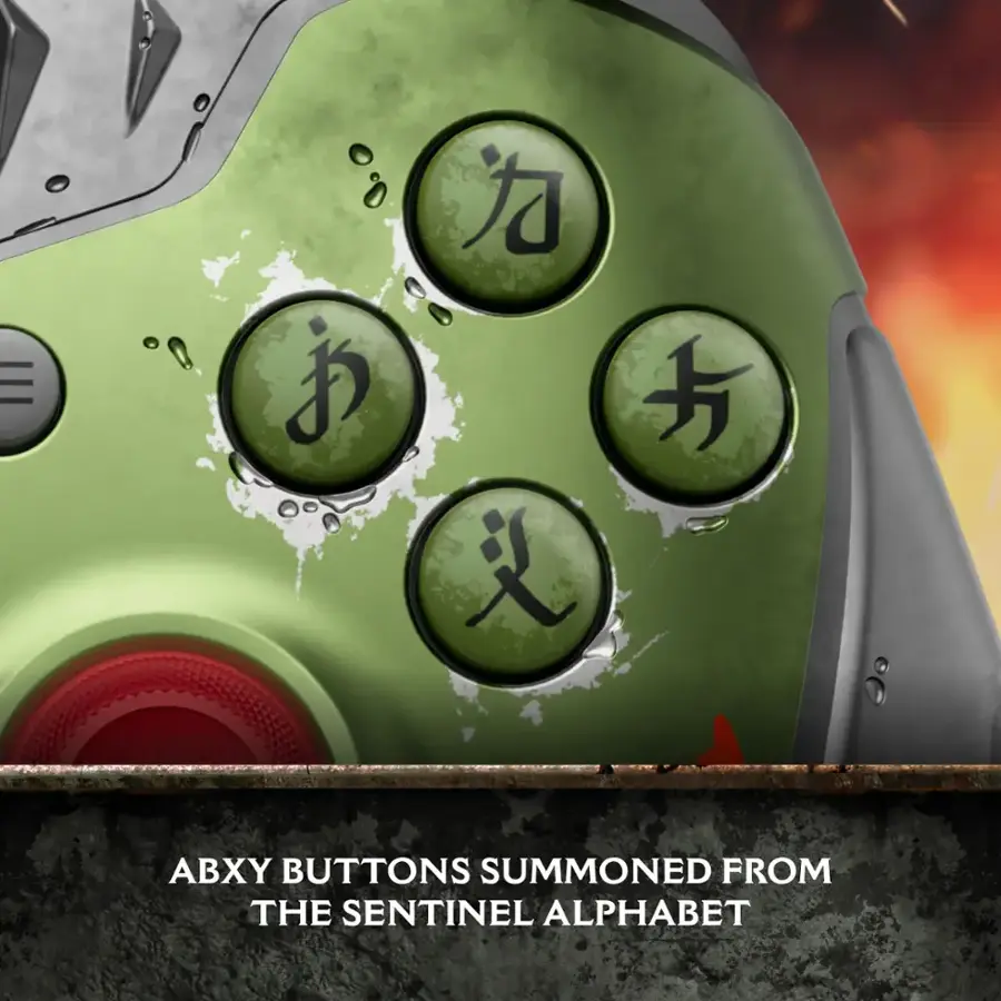 ABXY buttons summoned from the Sentinel Alphabet.