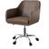 Alt View 12. Linon Home Décor - Carvel Faux Leather Height-Adjustable Office Chair - Brown.
