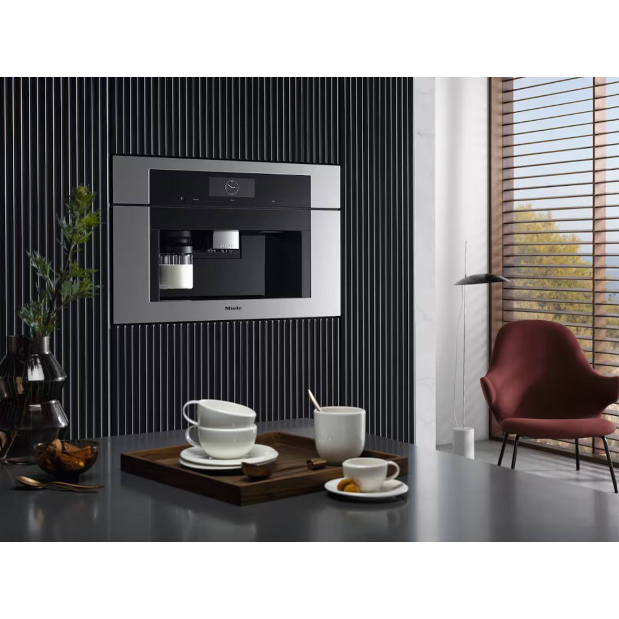 Alt View 9. Miele - CVA 7775 24" Smart Built-In Coffee System with CoffeeSelect, AutoDescale and OneTouch for Two - Clean Touch Steel.