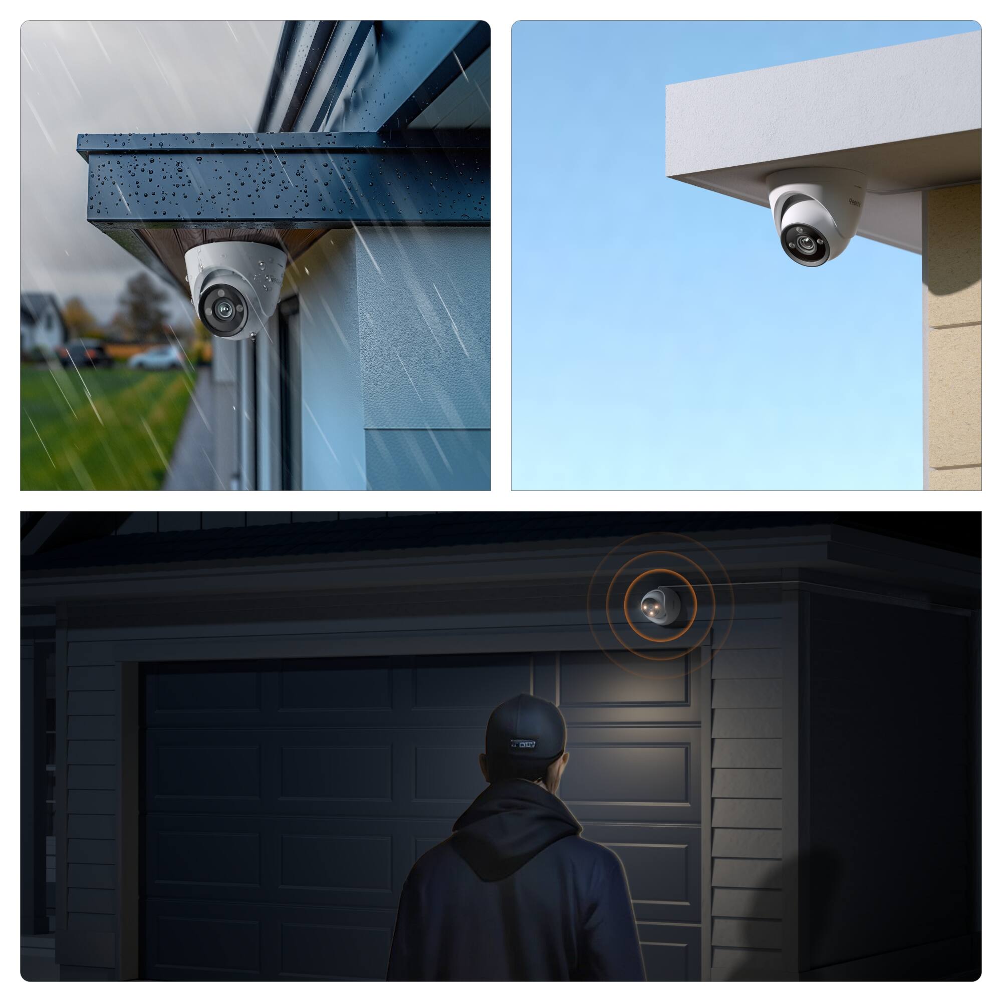 Alt View 1. Reolink - Reolink CX820 4K 8MP PoE Security Camera Color Night Vision F1.0 Aperture 2-way audio Person/Car/Animal Smart Detection - white.