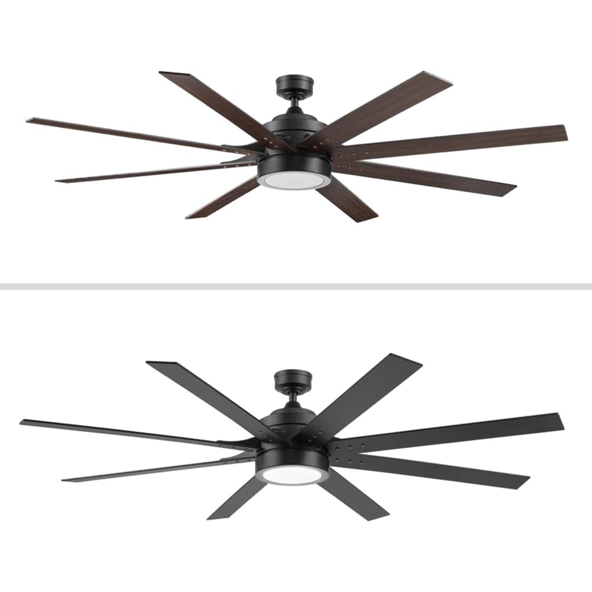Alt View 8. Honeywell - Honeywell Xerxes 70" Ceiling Fan w/ Remote Control, & Reversible Blades, Black - Black.