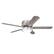 Alt View 8. Vaczon - 52" Modern Brushed Nickel Flush Mount LED Ceiling Fan with Remote and APP Control - Nickel.
